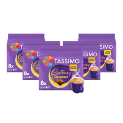 Cadbury Caramel Hot Chocolate Pods x8 (Pack of 5, Total 40 drinks)