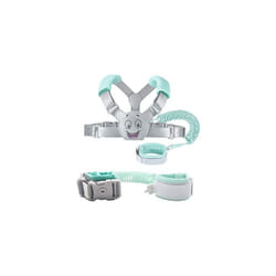 SMBOX Baby Reins Walking Harness for Toddlers, Kids, Children, 3-in-1, Anti Lost Safety Wrist Cuff with Lock + Backpack + 1.5m Bungee Straps Link