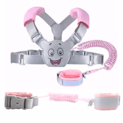 Baby Reins Walking Backpack Harness for Toddlers, Kids, Children 3-in-1, Anti Lost Safety Wrist Cuff with Lock + Backpack + 1 ...