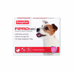 Beaphar Fiprotec Flea & Tick Spot On Treatment for Dogs - Small Dog, 1 Treatment