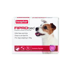 Beaphar Fiprotec Flea & Tick Spot On Treatment for Dogs - Small Dog, 1 Treatment