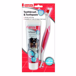 Beaphar Toothbrush and Toothpaste Kit for Dogs - 1 Pack