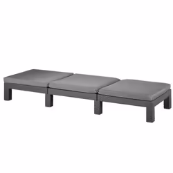 Allibert Daytona beach chair Graphite, Grey Lying/Sitting