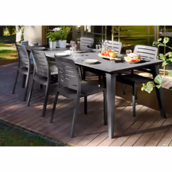 Keter Lima 240 outdoor table Graphite Rectangular shape