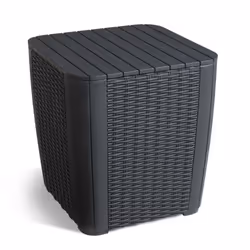 Allibert Luzon, Graphite, Polyvinyl chloride (PVC), Square shape, 390 mm, 390 mm, 43 cm