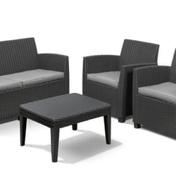 Allibert Corona outdoor furniture set Graphite