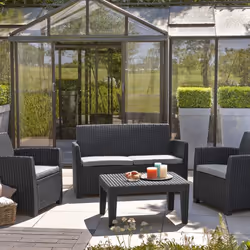 Allibert Corona outdoor furniture set Graphite