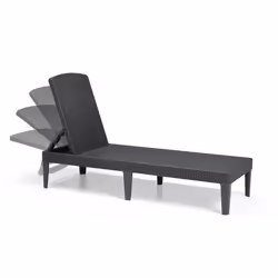 VidaXL 420017 outdoor chair Lounge Padded seat Polypropylene (PP) Graphite - Additional view 8