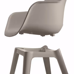 Keter 2x Outdoor Chairs Akola Cappuccino Garden Dining Chair Armchair Patio - Additional view 6