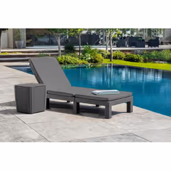Keter Daytona Deluxe beach chair Grey Lying/Sitting