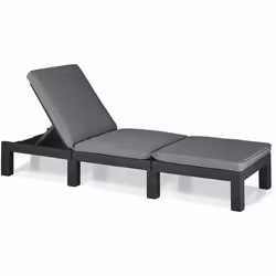 Keter Daytona Sun lounger 195 x 65 x 25.5 cm Graphite Gray Deluxe
