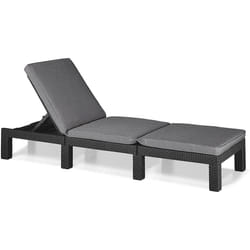 Keter Daytona Sun lounger 195 x 65 x 25.5 cm Graphite Gray Deluxe