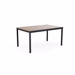 Keter 260567, Black, Wood, Metal, Plastic, Rectangular shape, 4 leg(s), 6 person(s), 1590 mm