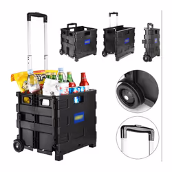 25Kg Multipurpose Foldable Shopping Trolley Cart Handle Wheel Camping Caddy Boot - Additional view 10
