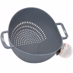 2 in 1 Plastic Colander + Bowl Kitchen Drainer Sink Fruit Vegetable Pasta Handle