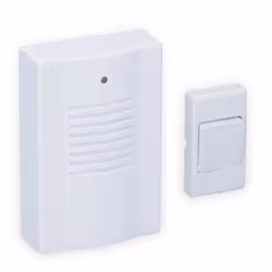 White LED Wireless Doorbell 16 Melodies 30 Metre Range