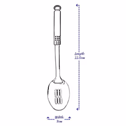 Cooking Utensil Stainless Steel Kitchen Spoon - Slotted Spoon 33.5cm