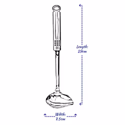 Cooking Utensil Stainless Steel Kitchen Spoon - Sauce Ladle 29cm