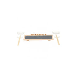 serving set sushi 7 pieces 30 x 16 cm