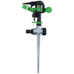 Garden Water Sprinkler Spike Tripod Sprayer Hose Pipe Lawn Grass 360 Degree 2fn.