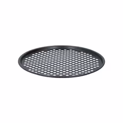 pizza bowl steel 34 x 34 cm black