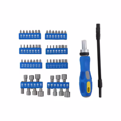 Ratchet Screwdriver & Bit Set 58Pcs Philips Pozi Hex Star Slotted Socket Flexibl