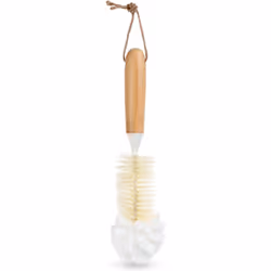 Flexible cleaning brush for bottle necks and baby bottles