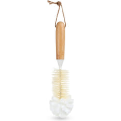 Flexible cleaning brush for bottle necks and baby bottles