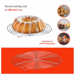 Cake Cooling Rack Round Baking Cookie Pastry Muffin Biscuits Drip Rack