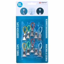 10 x Tea Towel Clips Kitchen Bath Towel Hanger Holder Mini Clips