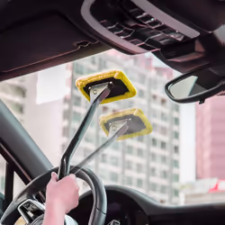 Windscreen Long Reach Microfiber Glass Cleaner & Shine Cloth Demister Pad Car