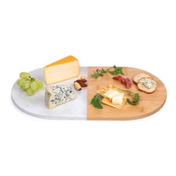 Cheese Board Wooden Marble Serving Board Charcuterie Platter Tray Oval