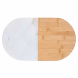 Cheese Board Wooden Marble Serving Board Charcuterie Platter Tray Oval