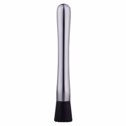 Cocktail Muddler Stainless Steel Bar Manual Drink Mixer Mojito Masher Pestle 8" - Silver