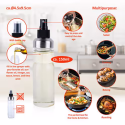 Olive Oil Sprayer Cooking Oil Pump Mister Spray Bottle Baking BBQ150ml