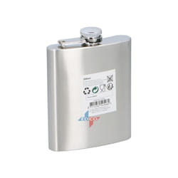 hip flask 200 ml steel chrome