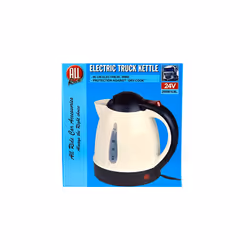 HGV 24 V DC WHITE TRUCK KETTLE WITH UK DC PLUG 250W 0.8LTS CAPACITY