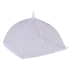 Pop Up Food Cover Protector Mesh Net Umbrella Collapsible Cover Party BBQ Picnic - Purple
