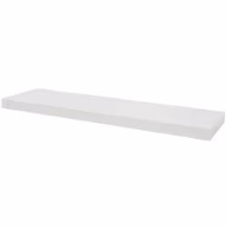 Duraline XL4, Floating shelf, Wall mounted, MDF, White, 25 kg, Rectangle