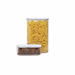 Rosti Mepal Modula Rectangular Box 0.425 L Transparent, White 1 pc(s)