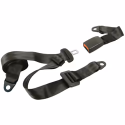 Carpoint 3-Point Safety Belt Static Black Vehicle Car Seat Truck Belt Set
