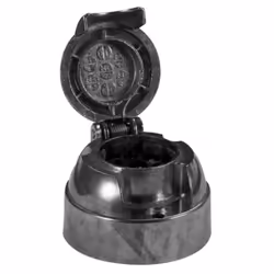 Towbar Socket; CARPOINT; 12 7 Aluminium, Metal with splash protection cover ISO 1724 N