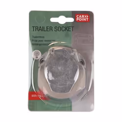 CARPOINT 0429506 Towbar Socket 12 7 Aluminium, Metal with splash protection cover ISO 1724 N