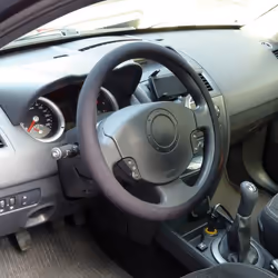 Steering wheel cover; CARPOINT; black 38 Polyester