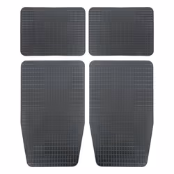 CARPOINT 0310005 Floor mat set Rubber Front and Rear black