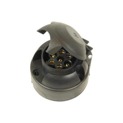 CARPOINT 0410002 Towbar Socket 12 7 Plastic with splash protection cover ISO 1724 N