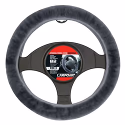 Steering wheel cover; CARPOINT; anthracite 37-39 Textile