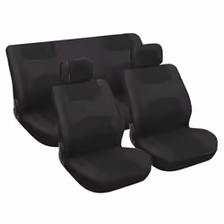 Seat cover; CARPOINT; black Polyester Front and Rear