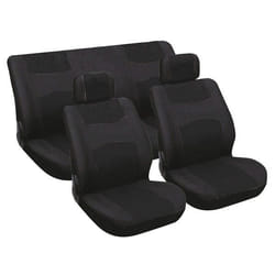 CARPOINT 0310051 Seat cover black Polyester Front and Rear