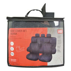 CARPOINT Vienna 0310356 Seat cover black Polyester Front and Rear